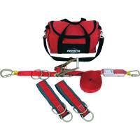 PRO-Line Temporary Horizontal Lifeline System, 60', Web, Swivel Distribution Industrielle GC