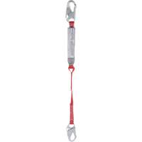 Pro Shock Absorbing Lanyard, 3', Locking Snap Hook Center, Locking Snap Hook Leg Ends, Polyester Distribution Industrielle GC