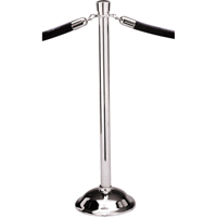 Portable Posts, 39" High, Polished Chrome Distribution Industrielle GC