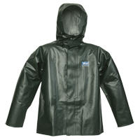 Manteau de pluie Journeyman r&eacute;sistant aux produits chimiques, 2T-Grand, Vert, Polyester/PVC Distribution Industrielle GC
