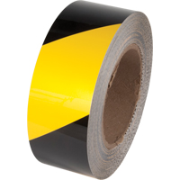 Tuff Mark&reg; Floor Marking Tape, 2" x 100', Polyester, Black and Yellow Distribution Industrielle GC