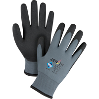 Gants enduits de premi&egrave;re qualit&eacute; ZX-30°, 10/T-Grand, R&ecirc;vetement PVC, Calibre 15, Enveloppe en Nylon Distribution Industrielle GC