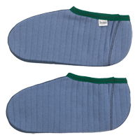 Chaussons pour bottes en caoutchouc, Hommes, T-Grand, Bleu/Vert, Coton/Molleton Distribution Industrielle GC