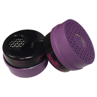 Cartouche pour respirateur, Combinaison cartouche et filtre contre les particules pour gaz/vapeurs, Vapeur organique/Filtre P100 Distribution Industrielle GC