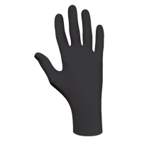 Gants biod&eacute;gradables 6112PF, T-petit, Nitrile, 4 mils, Sans poudre, Noir Distribution Industrielle GC