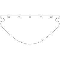 Dynamic Die Cut Faceshield Visor, PETG, Clear Tint Distribution Industrielle GC