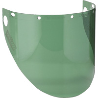 Dynamic Preformed Faceshield Visor, Polycarbonate, Green Tint Distribution Industrielle GC