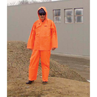 V&ecirc;tements imperm&eacute;ables Hurricane ignifuges et r&eacute;sistants &agrave; l'huile, v&ecirc;tements imperm&eacute;ables, 4T-Grand, Orange haute visibilit&eacute; Distribution Industrielle GC