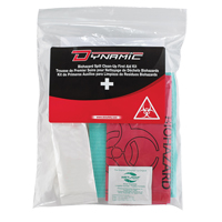 Trousse de premiers soins pour nettoyage de biorisques Dynamic, Dispositif m&eacute;dical Classe 1, Sac en plastique refermable Distribution Industrielle GC
