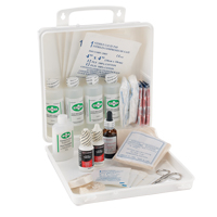 Trousse de premiers soins des brûlures pour soudeurs Dynamic, Dispositif m&eacute;dical Classe 1, Boîte en plastique Distribution Industrielle GC