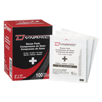 Gaze Dynamic, Tampon, 2" lo x 2" la, St&eacute;rile, Dispositif m&eacute;dical Classe 1 Distribution Industrielle GC