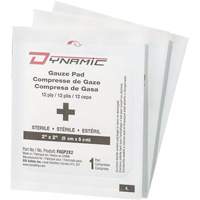 Gaze Dynamic, Tampon, 2" lo x 2" la, St&eacute;rile, Dispositif m&eacute;dical Classe 1 Distribution Industrielle GC