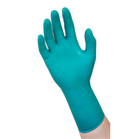 Gants jetables r&eacute;sistants aux produits chimiques 93-260, T-petit, N&eacute;opr&egrave;ne/Nitrile, 7,8 mils, Sans poudre, Vert Distribution Industrielle GC