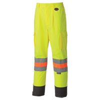6009 Pantalon de s&eacute;curit&eacute; routi&egrave;re respirant, Polyester, T-petit, Jaune lime haute visibilit&eacute; Distribution Industrielle GC
