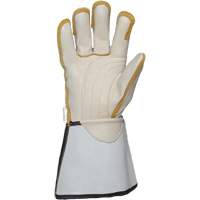 Gants pour monteur de ligne, Petit, Paume en Cuir fleur de vache Distribution Industrielle GC