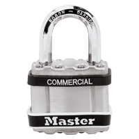 Cadenas lamin&eacute;, Argent, Cl&eacute;s diff&eacute;rentes, Acier lamin&eacute;, Largeur de 1-3/4" Distribution Industrielle GC