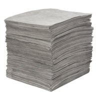 Feuilles absorbantes souffl&eacute;es de premi&egrave;re qualit&eacute;, Universel, 15" x 18", 25 gal. d'absorption Distribution Industrielle GC