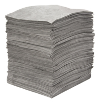 Feuilles absorbantes souffl&eacute;es de premi&egrave;re qualit&eacute;, Universel, 15" x 18", 30 gal. d'absorption Distribution Industrielle GC