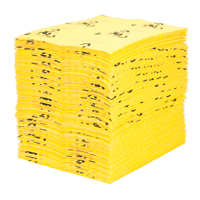 Tampons d'avertissement de premi&egrave;re qualit&eacute; - absorbants haute visibilit&eacute;, Universel, 15" x 18", 24,4 gal. d'absorption Distribution Industrielle GC