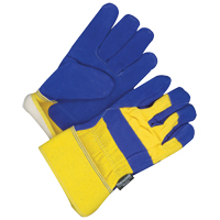 Gants d'ajusteur, Taille unique, Paume en Cuir fleur de vache, Doublure en Thinsulate Distribution Industrielle GC