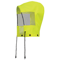 6037H Hood for Traffic Control Waterproof Safety Jacket, High Visibility Lime-Yellow, Polyester Distribution Industrielle GC
