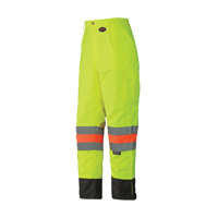 6039 Pantalon de s&eacute;curit&eacute; imperm&eacute;able pour le contr&ocirc;le de la circulation, Polyester, T-petit, Jaune lime haute visibilit&eacute; Distribution Industrielle GC