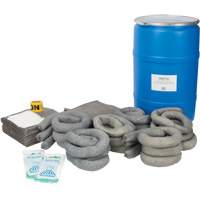 Trousse de lutte contre les d&eacute;versements, Universel, Baril, Absorbance de 55 gal. US Distribution Industrielle GC