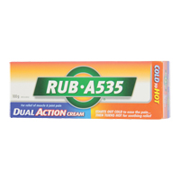 Soulagement chaleur Rub A535, Cr&egrave;me, Analg&eacute;sique Distribution Industrielle GC