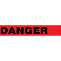Floor Safety Tape, 3" x 54', Vinyl, Black/Red Distribution Industrielle GC