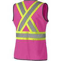 139PK Veste de s&eacute;curit&eacute; pour femme, Rose, T-petit, Polyester Distribution Industrielle GC