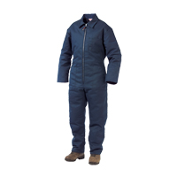 Lined Twill Coveralls, Men's, Navy Blue, Size Large Distribution Industrielle GC