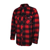 Chemise &agrave; carreaux en molleton solaire, Hommes, Grand, Rouge Distribution Industrielle GC