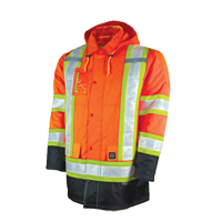 Parka de s&eacute;curit&eacute; doubl&eacute;, Orange haute visibilit&eacute;, Grand Distribution Industrielle GC