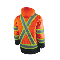 Parka de s&eacute;curit&eacute; doubl&eacute;, Orange haute visibilit&eacute;, Grand Distribution Industrielle GC