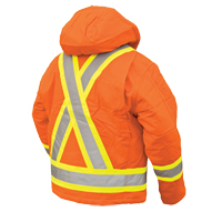 Manteau de s&eacute;curit&eacute;, Orange haute visibilit&eacute;, Grand Distribution Industrielle GC