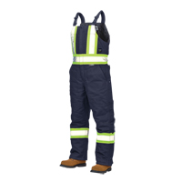 Salopettes de s&eacute;curit&eacute; doubl&eacute;e en canevas, Coton, Grand, Bleu marine Distribution Industrielle GC