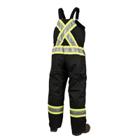 Salopettes de s&eacute;curit&eacute; doubl&eacute;e, Polyester/Polyur&eacute;thane, Grand, Noir Distribution Industrielle GC
