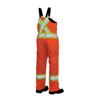 Salopettes de s&eacute;curit&eacute; doubl&eacute;e, Polyester/Polyur&eacute;thane, Grand, Orange haute visibilit&eacute; Distribution Industrielle GC