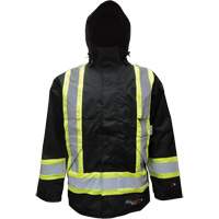 Manteau isol&eacute;, Polyester/Polyur&eacute;thane, Noir, Petit Distribution Industrielle GC
