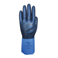 Gants enti&egrave;rement tremp&eacute;s et r&eacute;sistants aux produits chimiques Summitech, Taille Petit/7, 11,8" lo, Chloropr&egrave;ne, Doublure en Poly-coton, 59 mils Distribution Industrielle GC