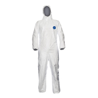 Coveralls, 2X-Large, White, Tyvek&reg; 500 Distribution Industrielle GC