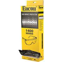 Lunettes de s&eacute;curit&eacute; s&eacute;rie 1400 Veratti Tuff Spec avec boîte distributrice Encon, Lentille Transparent, ANSI Z87+/R&eacute;pond ou surpasse la norme CSA Z94.3 Distribution Industrielle GC