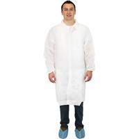 Lab Coat, Polypropylene, White, Medium Distribution Industrielle GC