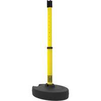 PLUS Barrier Post Set Receiver, 42" High, Yellow Distribution Industrielle GC