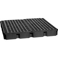 Modular Spill Platform, 60.5 US gal. Spill Capacity, 51.5" x 51.5" x 6.5" Distribution Industrielle GC