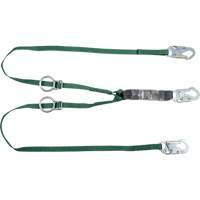 V-Series Tie-Back Lanyard, 6', Snap Hook Center, Snap Hook Leg Ends, Polyester Distribution Industrielle GC
