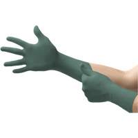 Gants Dura Flock, Petit, Nitrile, 8 mils, Sans poudre, Vert Distribution Industrielle GC