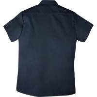 Twill Short-Sleeved Work Shirt with Snap, Men's, Small, Navy Blue Distribution Industrielle GC