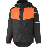 Manteau imperm&eacute;able West Coast, Polyester, Petit, Noir/Orange Distribution Industrielle GC