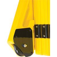 Barri&egrave;re mobile portative, 40" h x 13' lo, Jaune Distribution Industrielle GC
